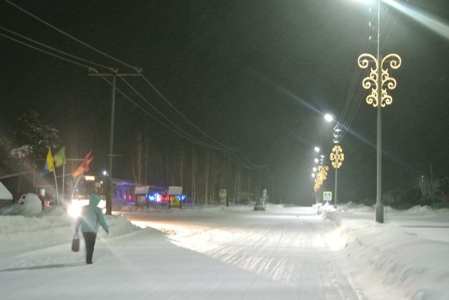 В Русскинской уличное освещение переводят в режим энергосбережения